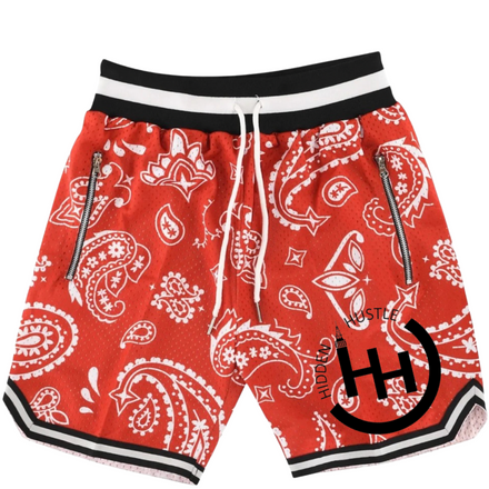 Red Bandana Shorts