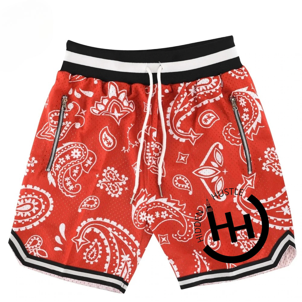 Red Bandana Shorts